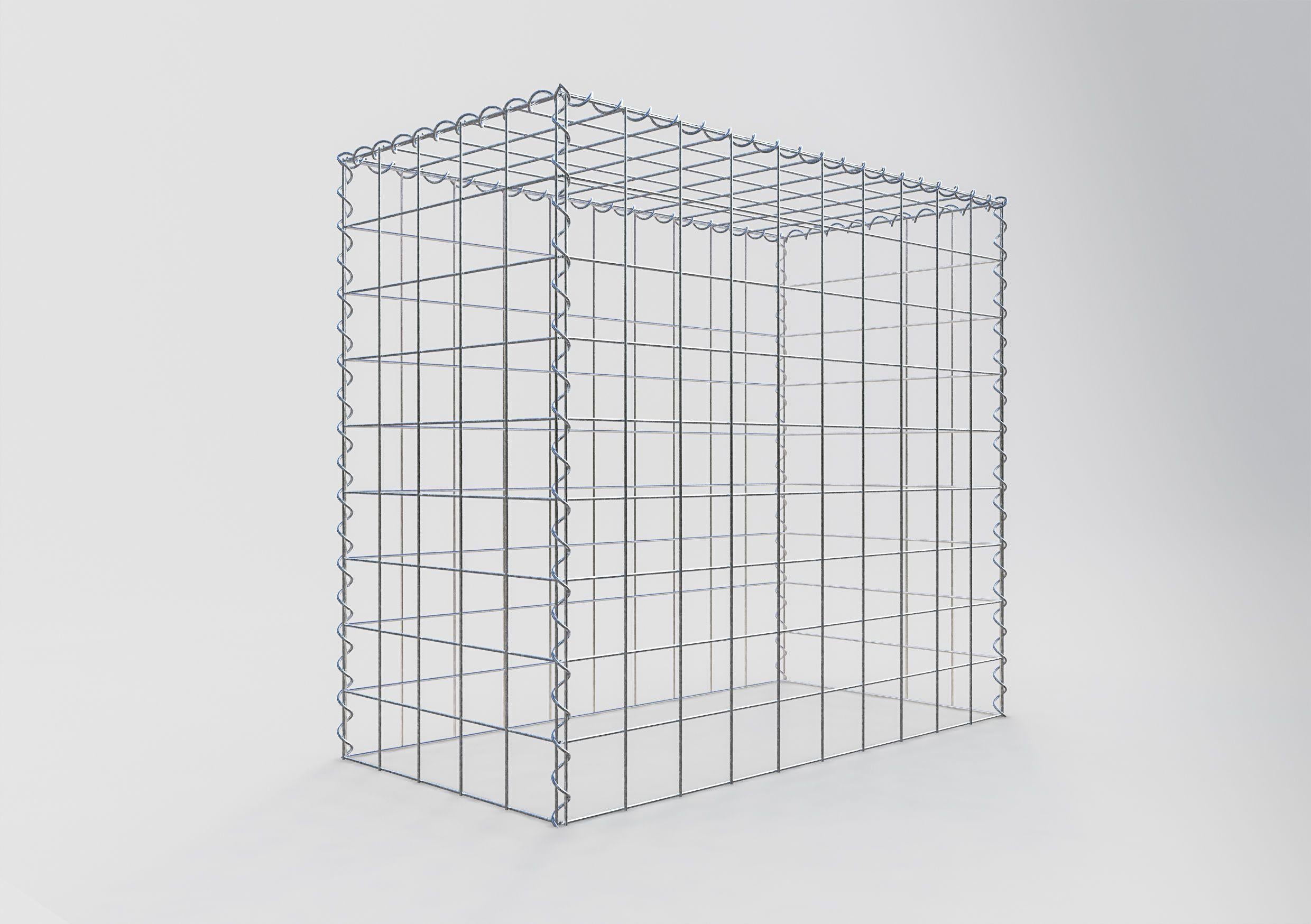 Extra gabion typ 3 100 cm x 90 cm x 50 cm (L x H x D), maskstorlek 10 cm x 10 cm, spiral