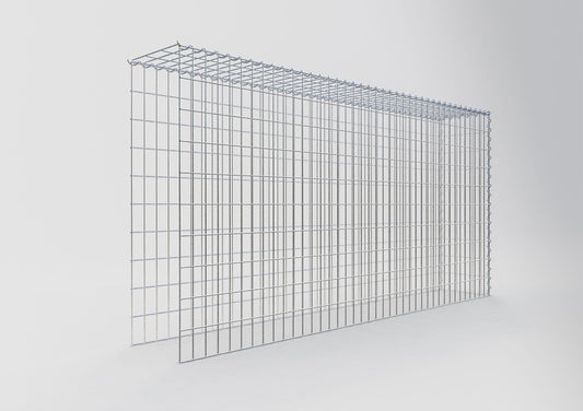 Anbaugabione Typ 4 200 cm x 100 cm x 30 cm (L x H x T), Maschenweite 5 cm x 10 cm, Spirale