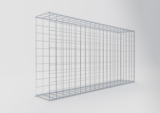 Anbaugabione Typ 2 200 cm x 100 cm x 30 cm (L x H x T), Maschenweite 10 cm x 10 cm, Spirale