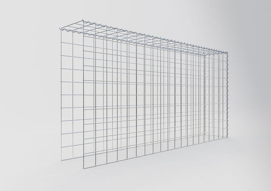 Anbaugabione Typ 4 200 cm x 100 cm x 30 cm (L x H x T), Maschenweite 10 cm x 10 cm, Spirale