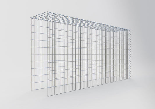 Anbaugabione Typ 4 200 cm x 100 cm x 40 cm (L x H x T), Maschenweite 5 cm x 10 cm, Spirale