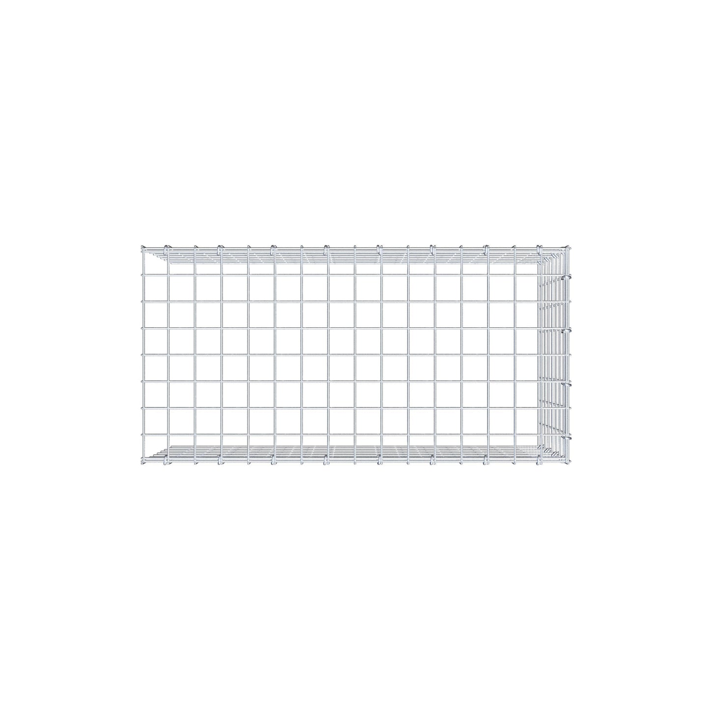 Gabião Tipo 4 80 cm x 40 cm x 40 cm (C x A x P), malhagem 5 cm x 5 cm, anel C