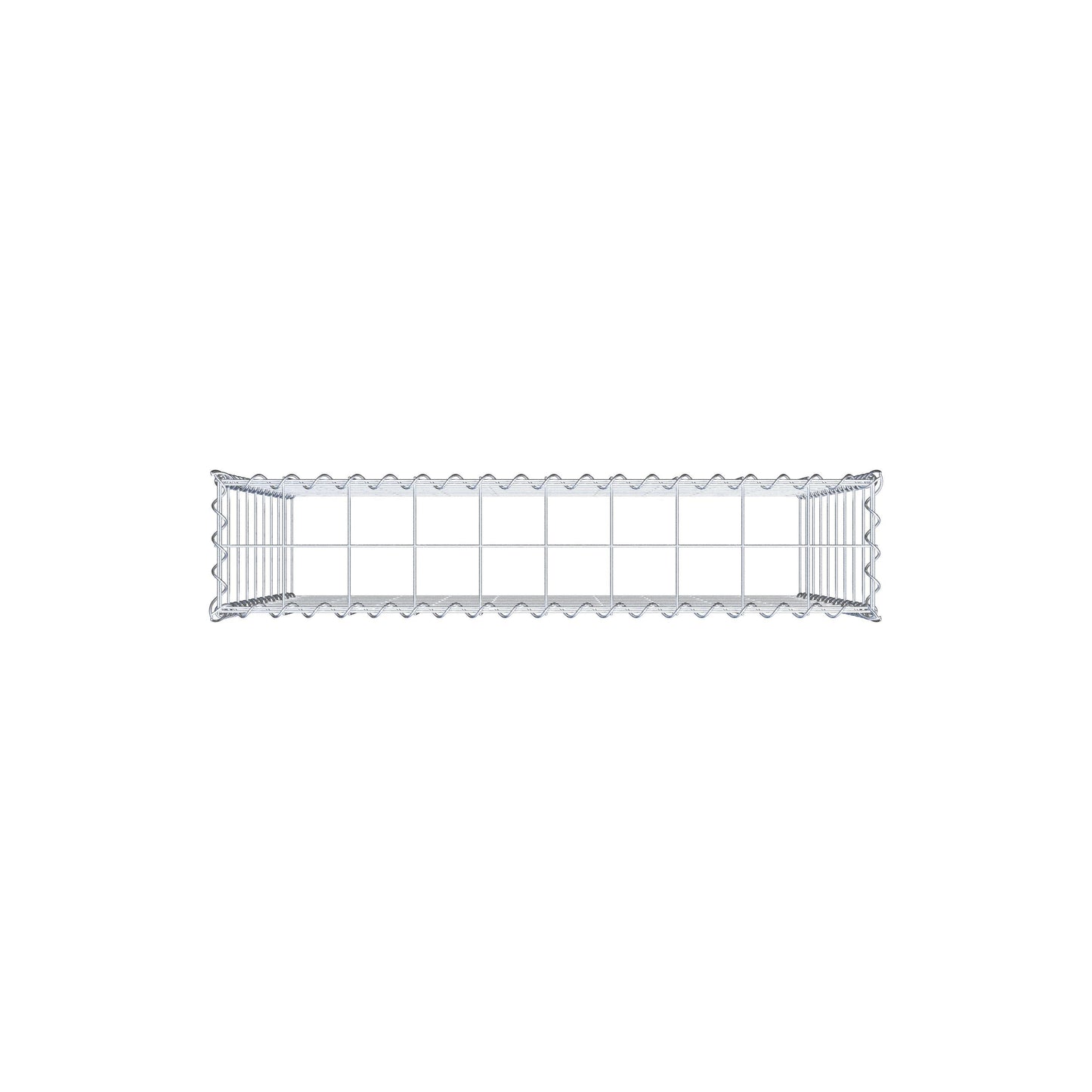 Gabion rapporté type 3 100 cm x 90 cm x 20 cm (L x H x P), mailles 10 cm x 10 cm, spirale