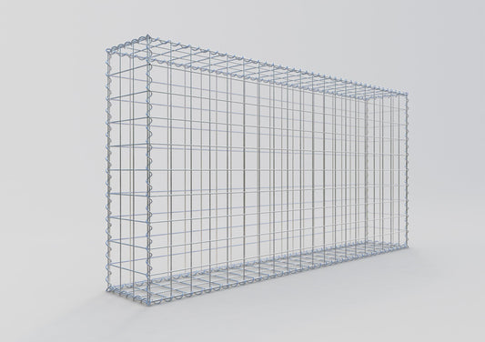 Gabione 200 cm x 100 cm x 30 cm (L x H x T), Maschenweite 10 cm x 10 cm, Spirale