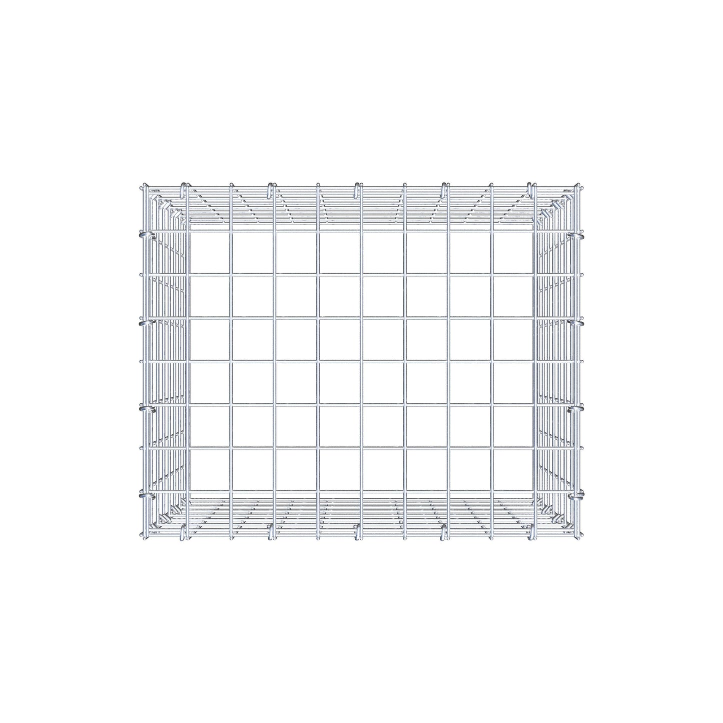 Monteret gabion type 3 50 cm x 40 cm x 40 cm (L x H x D), maskestørrelse 5 cm x 5 cm, C-ring