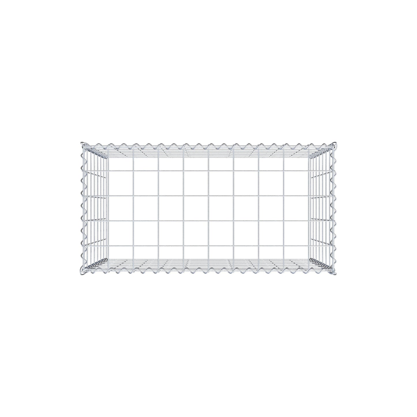 Gabião tipo 3 100 cm x 70 cm x 50 cm (C x A x P), malhagem 10 cm x 10 cm, espiral
