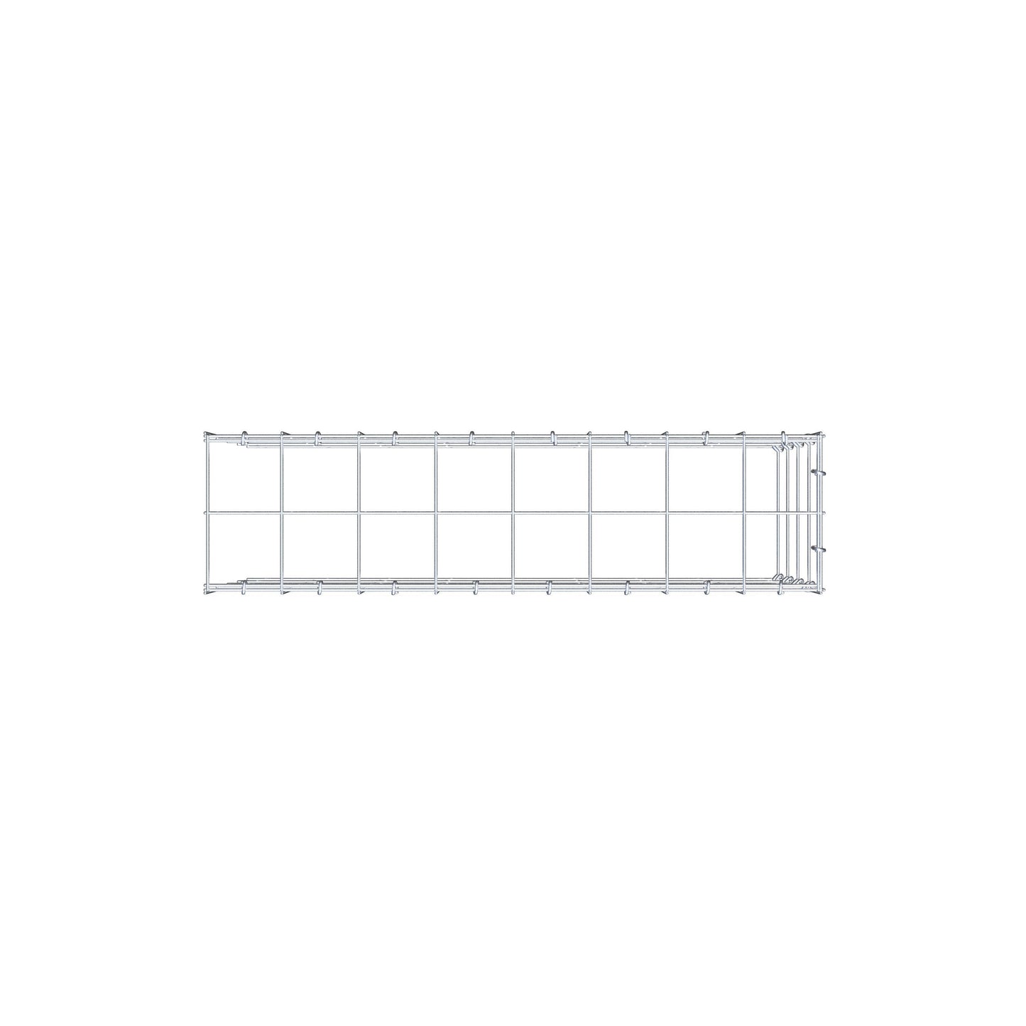Fourche rapportée type 4 80 cm x 40 cm x 20 cm (L x H x P), mailles 10 cm x 10 cm, anneau C