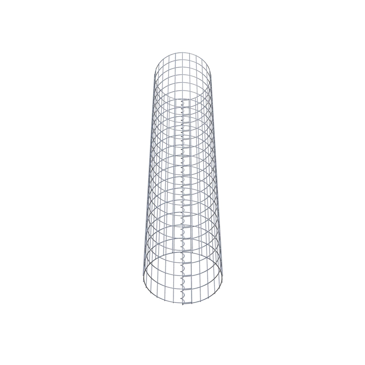 Colonna gabbionata rotonda di 42 cm di diametro, 200 cm di altezza, maglia 5 cm x 10 cm