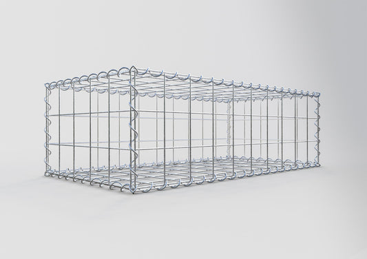 Gabião 100 cm x 30 cm x 50 cm (C x A x P), malhagem 10 cm x 10 cm, espiral