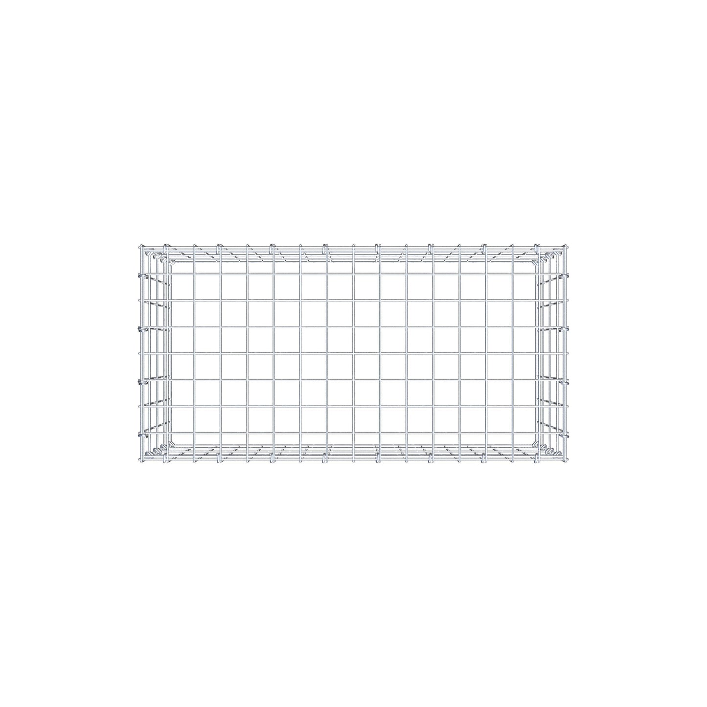 Gabião Tipo 3 80 cm x 40 cm x 40 cm (C x A x P), malhagem 5 cm x 10 cm, anel C