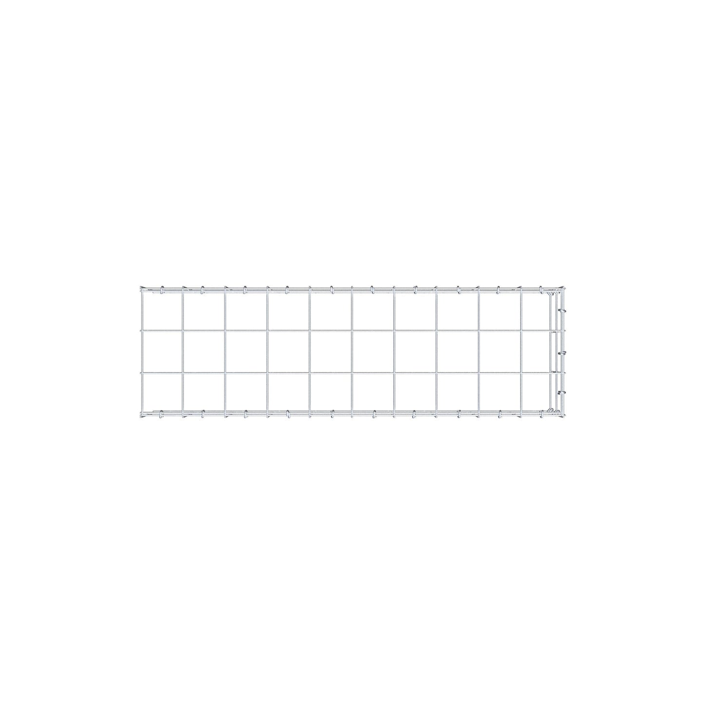Fourche rapportée type 4 100 cm x 20 cm x 30 cm (L x H x P), maille 10 cm x 10 cm, anneau en C
