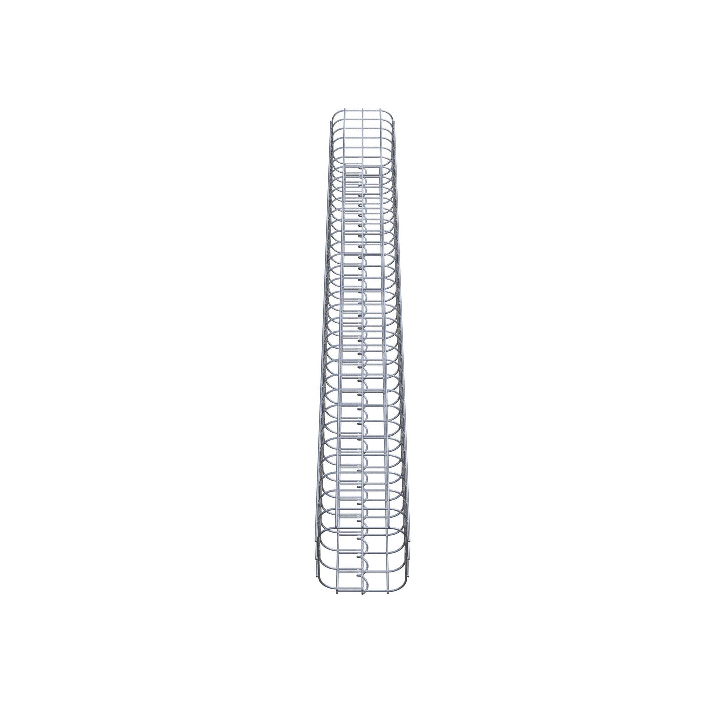 Gabionensäule eckig 17 cm x 17 cm, 160 cm Höhe, MW 5 cm x 5 cm