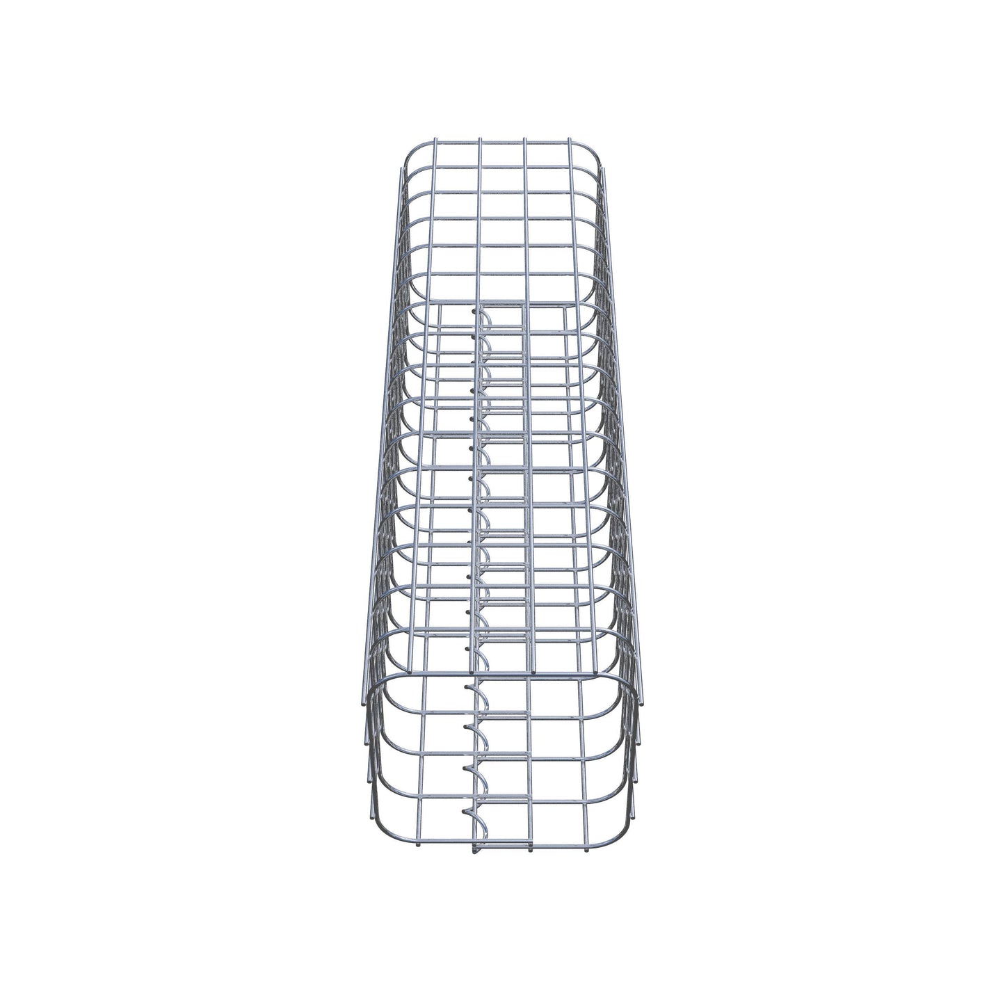 Colonna di gabbioni, quadrata 22 cm x 22 cm, alta 80 cm, MW 5 cm x 5 cm