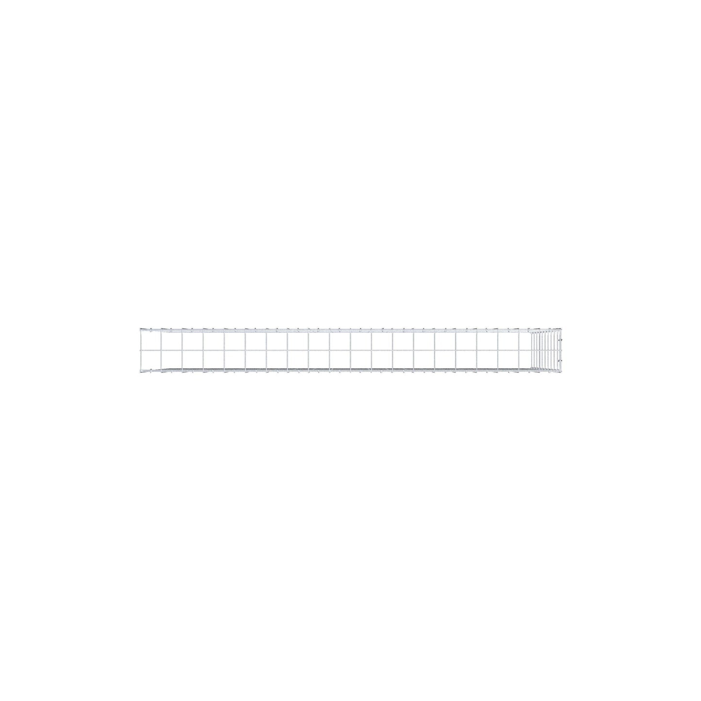 Gabião Tipo 4 200 cm x 100 cm x 20 cm (C x A x P), malhagem 10 cm x 10 cm, anel C