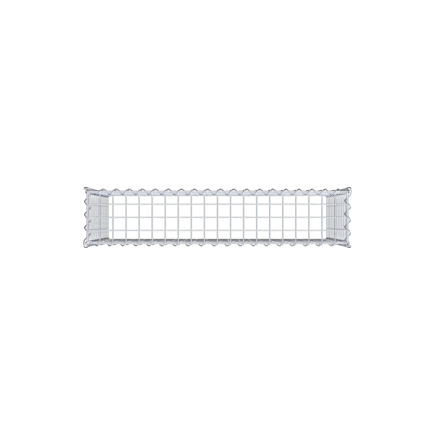 Gabião Tipo 3 100 cm x 60 cm x 20 cm (C x A x P), malhagem 5 cm x 5 cm, espiral