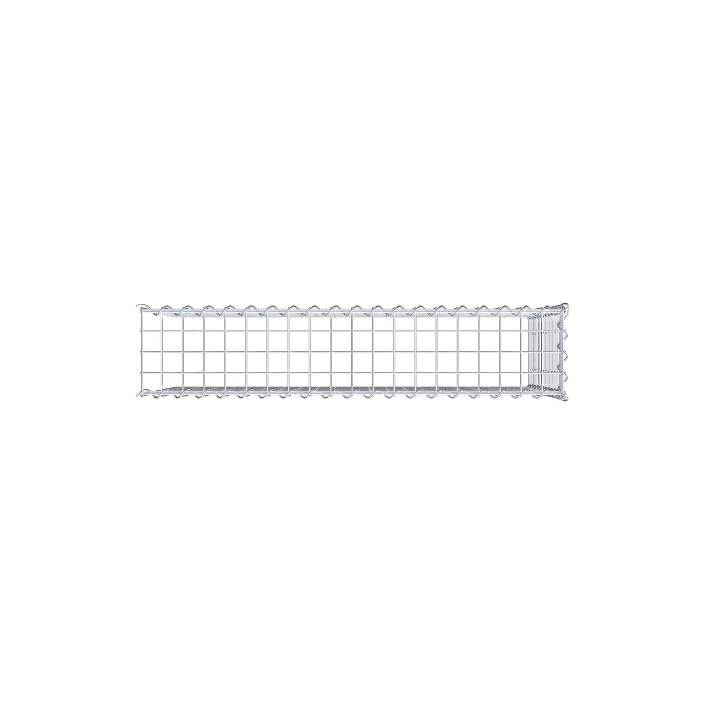 Gabião tipo 4 100 cm x 60 cm x 20 cm (C x A x P), malhagem 5 cm x 5 cm, espiral
