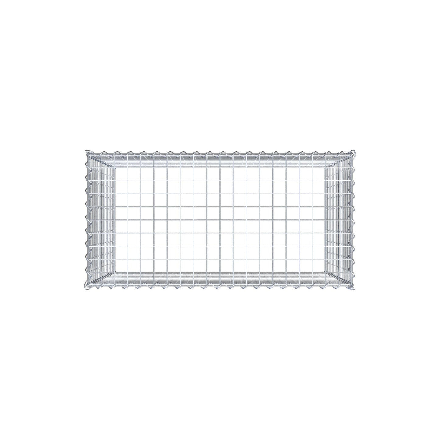 Grown-on gabion type 3 100 cm x 80 cm x 50 cm (L x H x D), mesh size 5 cm x 5 cm, spiral