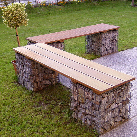 Gabião 40 cm x 40 cm x 40 cm (C x A x P), malhagem 5 cm x 10 cm, espiral