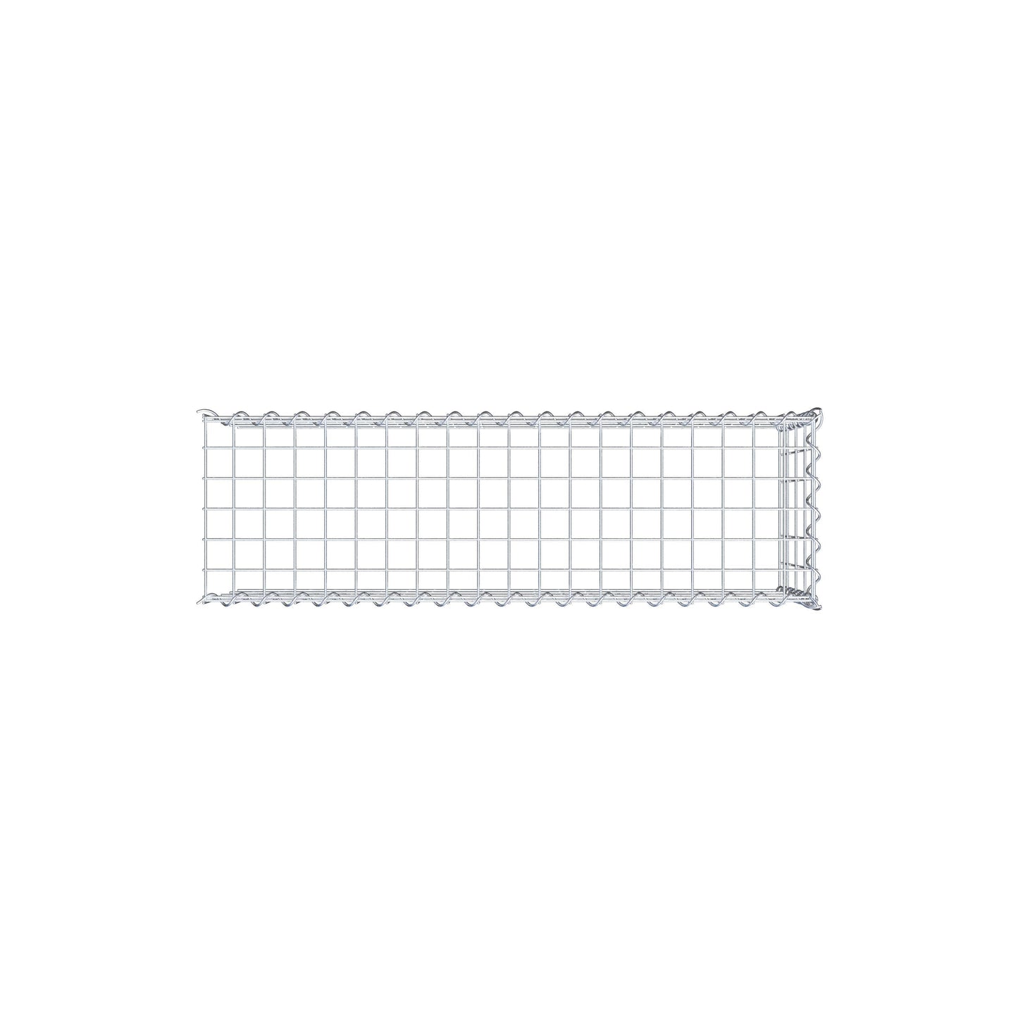 Opvokset gabion type 4 100 cm x 40 cm x 30 cm (L x H x D), maskestørrelse 5 cm x 10 cm, spiral