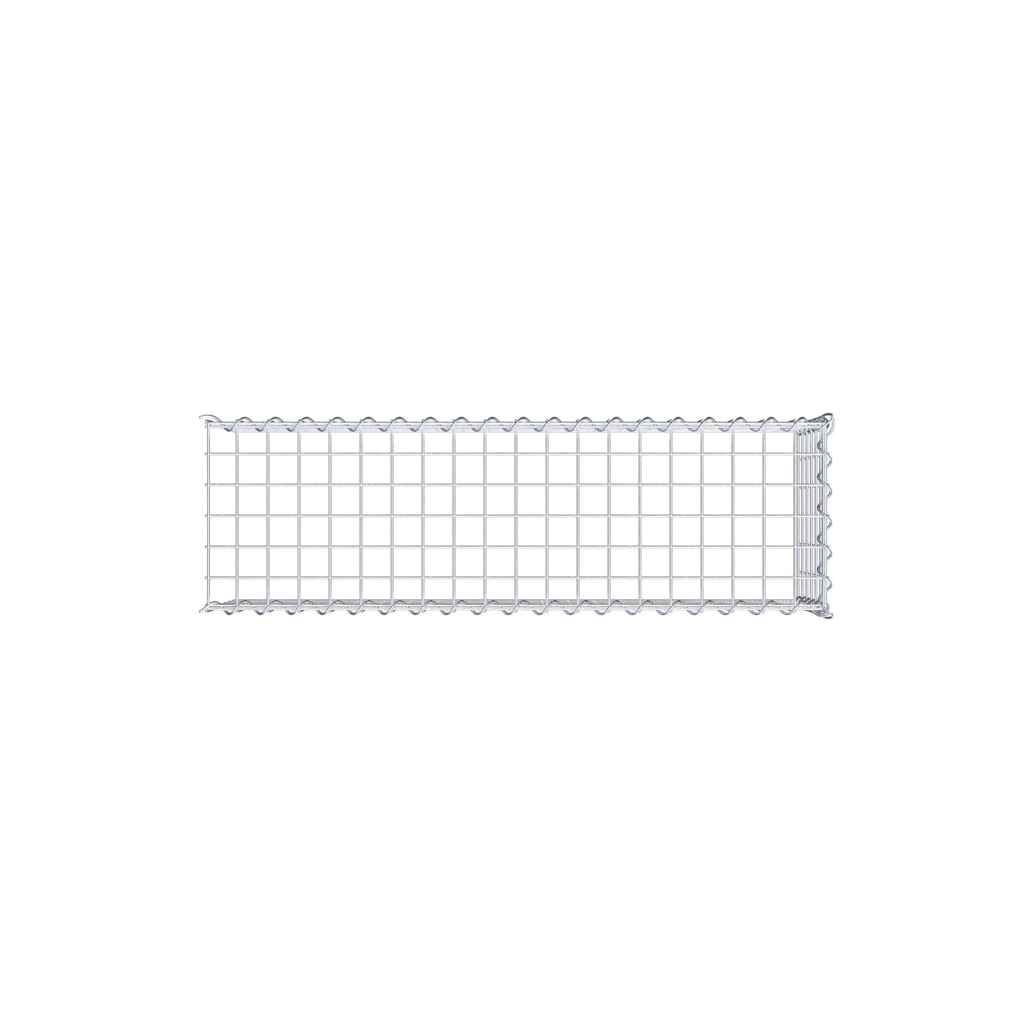 Anbaugabione Typ 4 100 cm x 30 cm x 30 cm (L x H x T), Maschenweite 5 cm x 5 cm, Spirale