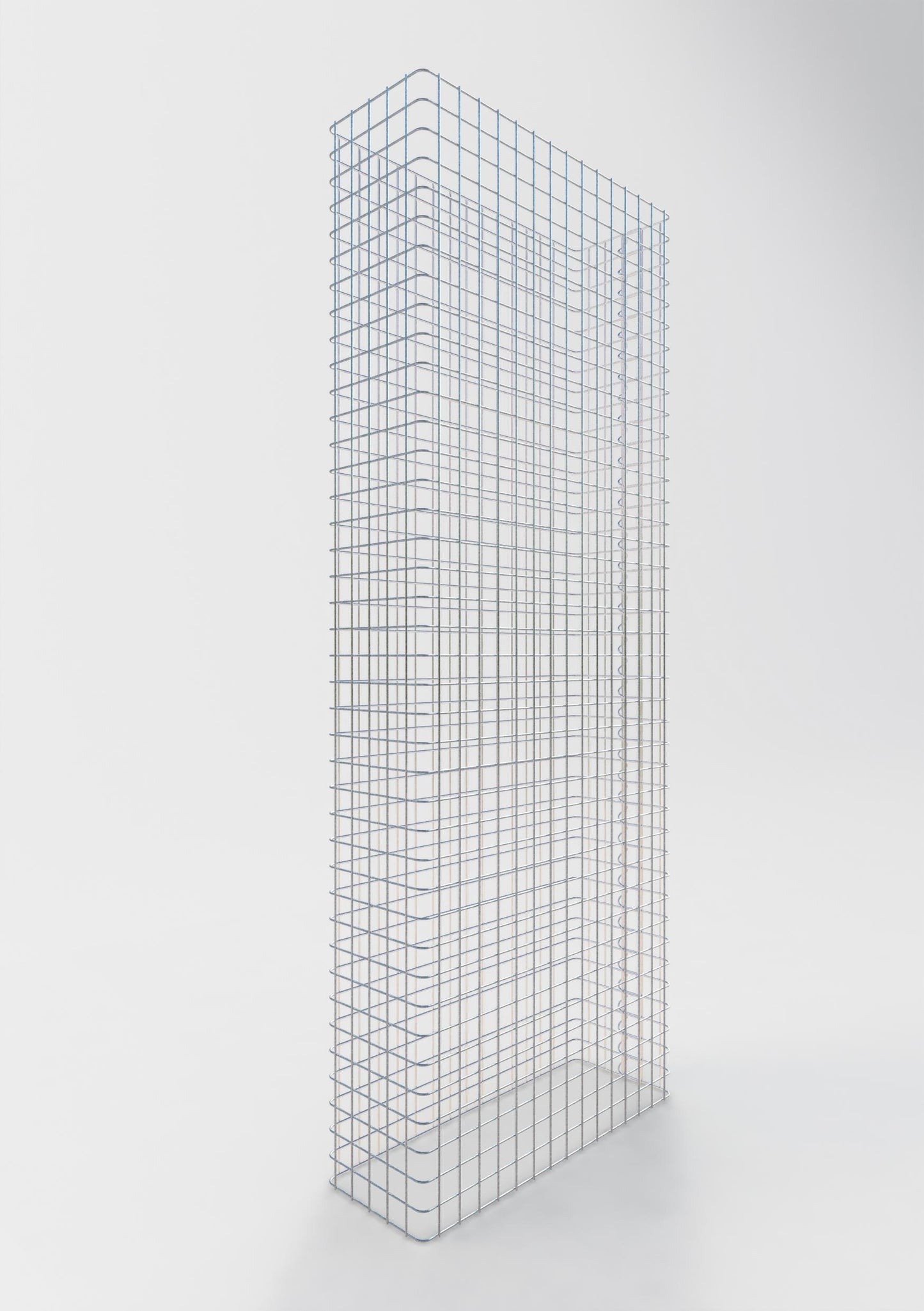 Clôture en gabion Longueur 77 cm, hauteur 180 cm, profondeur 27 cm, mailles 5 x 5 cm
