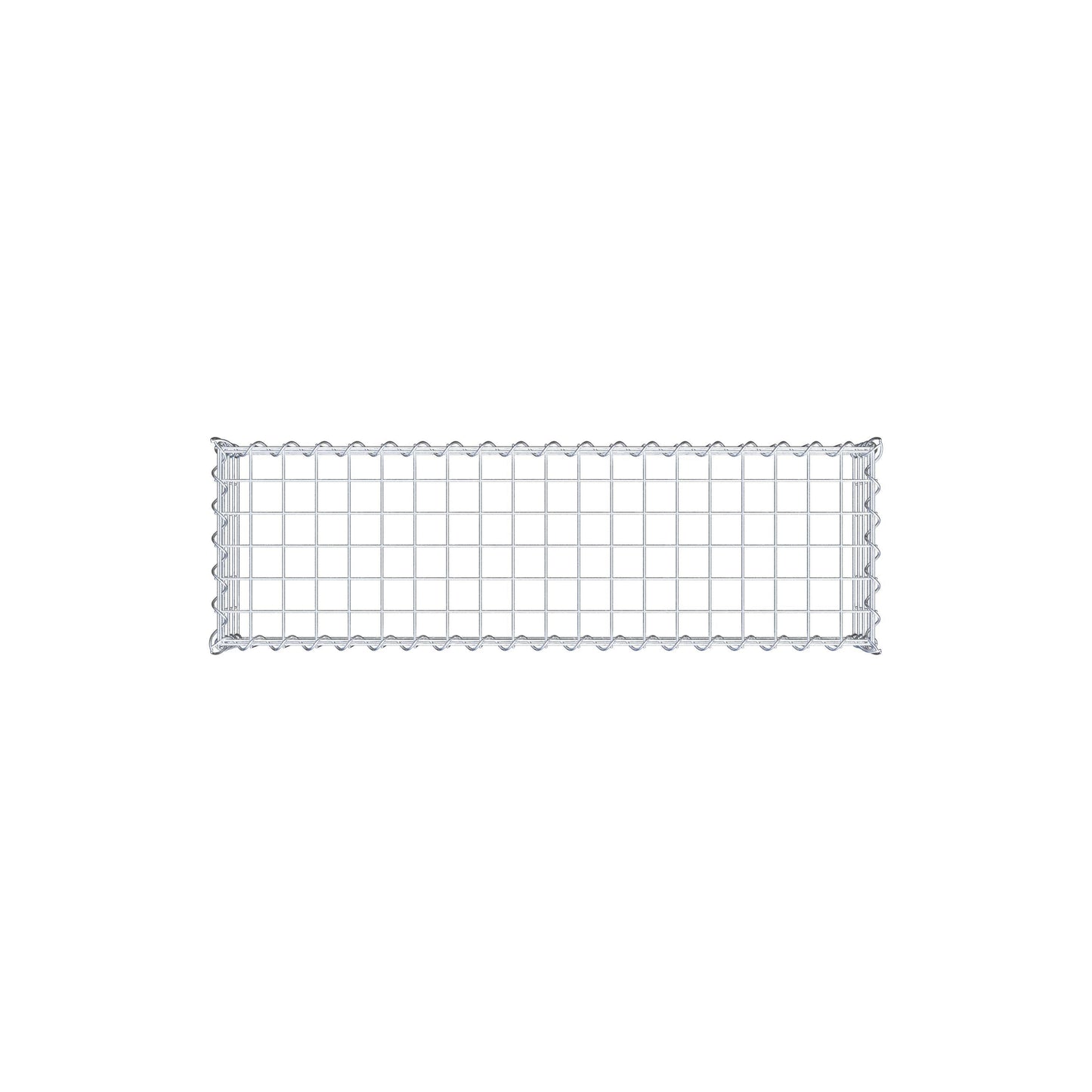 Gabion rapporté type 3 100 cm x 20 cm x 30 cm (L x H x P), mailles 5 cm x 5 cm, spirale