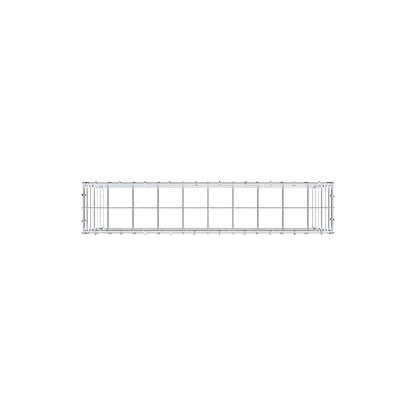 Anbaugabione Typ 3 100 cm x 60 cm x 20 cm (L x H x T), Maschenweite 10 cm x 10 cm, C-Ring
