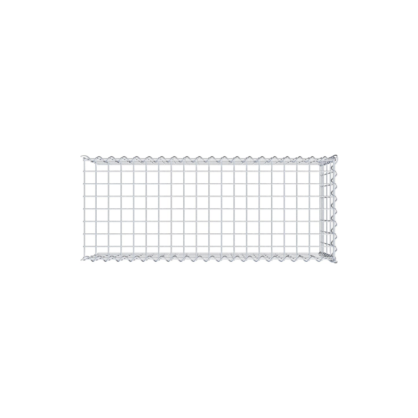 Gabião tipo 4 100 cm x 40 cm x 40 cm (C x A x P), malhagem 5 cm x 10 cm, espiral