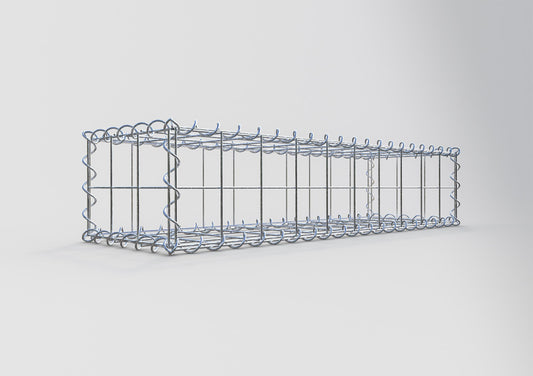 Gabião 100 cm x 20 cm x 30 cm (C x A x P), malhagem 10 cm x 10 cm, espiral