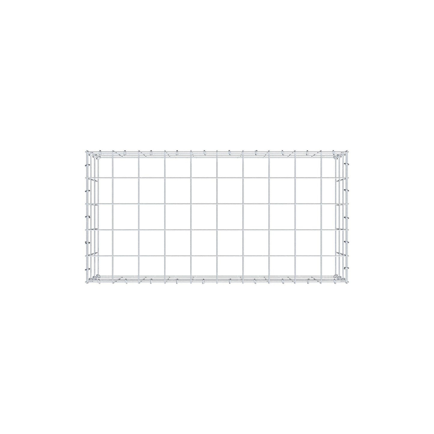 Gavión complementario de tipo 3 100 cm x 30 cm x 50 cm (L x A x P), malla 10 cm x 10 cm, anillo en C