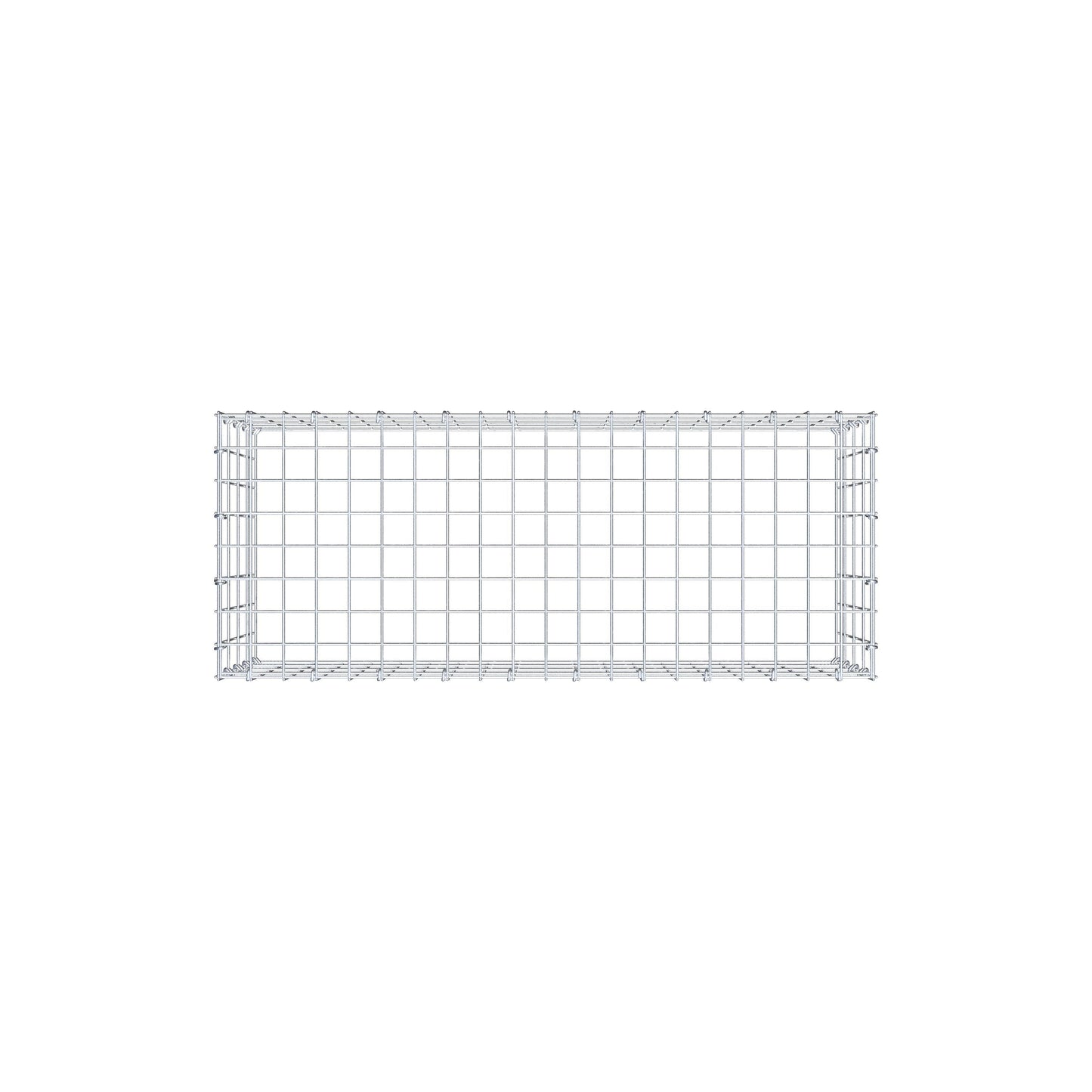 Gabião Tipo 3 100 cm x 40 cm x 40 cm (C x A x P), malhagem 5 cm x 10 cm, anel C