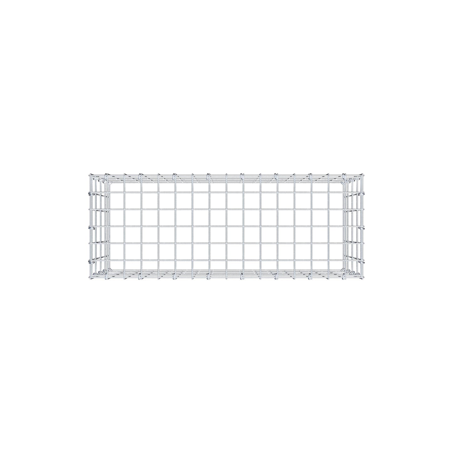 Gabião Tipo 3 80 cm x 40 cm x 30 cm (C x A x P), malhagem 5 cm x 10 cm, anel C