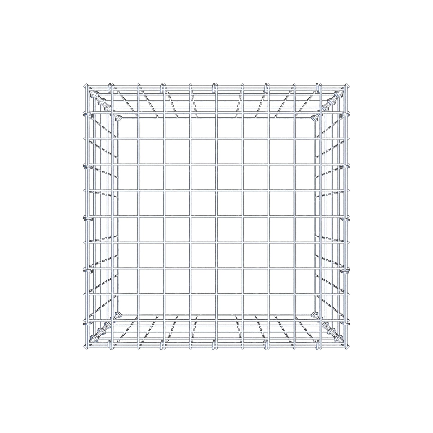 Fourche rapportée type 3 50 cm x 50 cm x 50 cm (L x H x P), mailles 5 cm x 10 cm, anneau en C