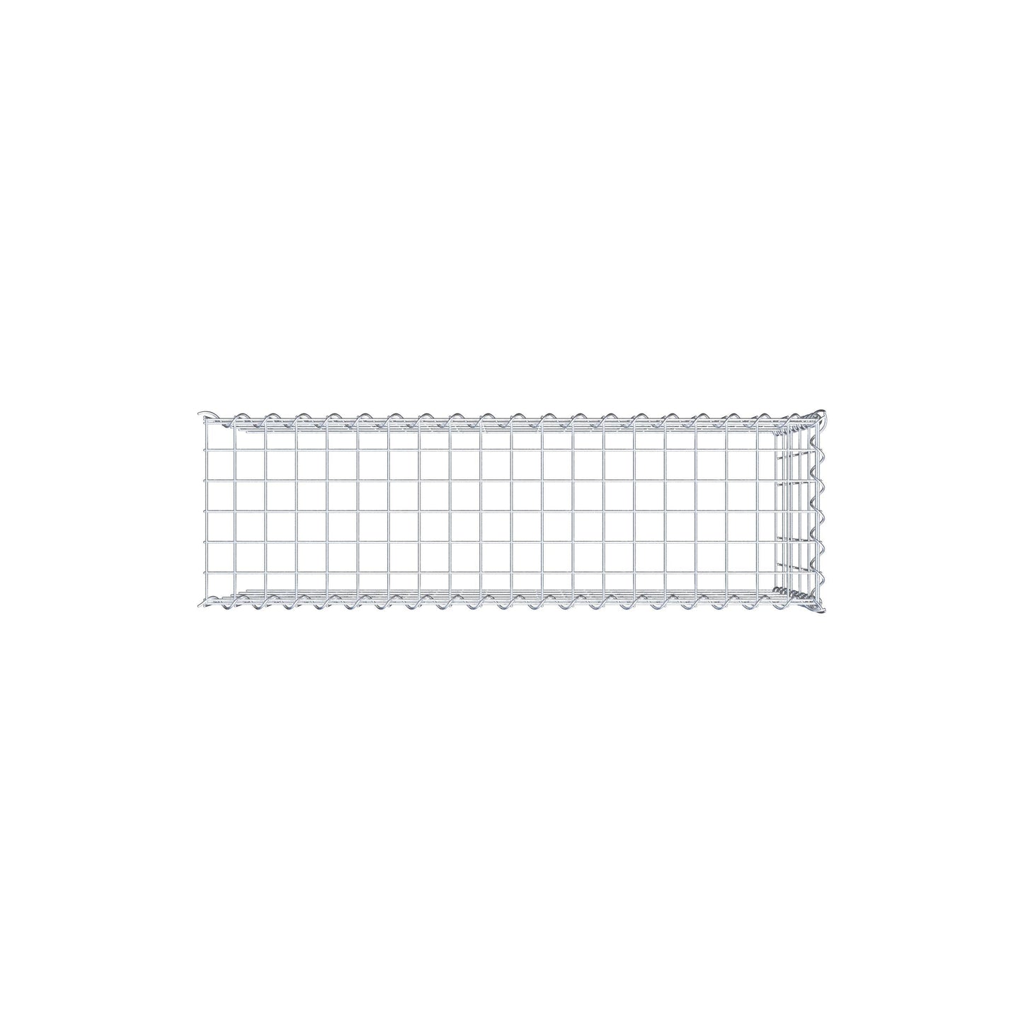 Gabião tipo 4 100 cm x 50 cm x 30 cm (C x A x P), malhagem 5 cm x 10 cm, espiral