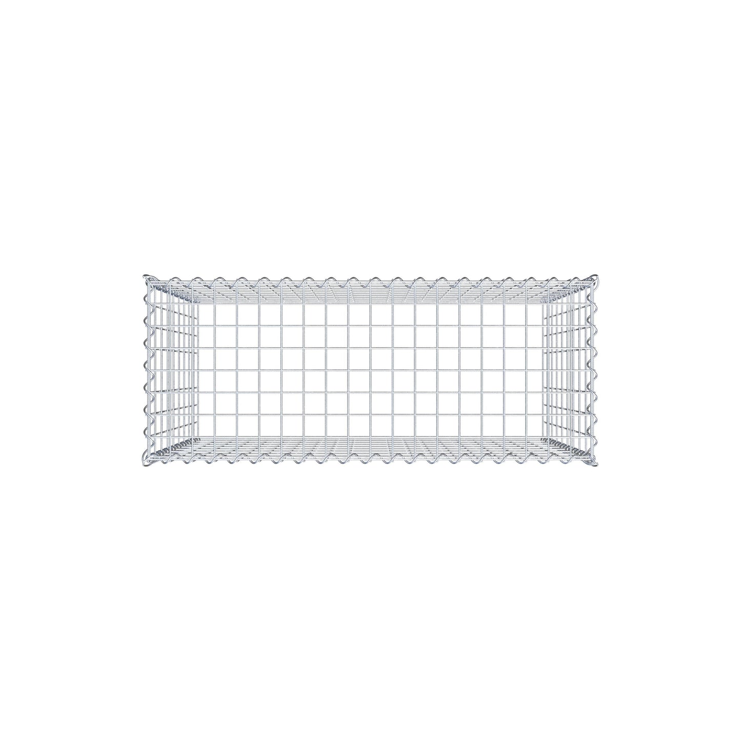 Gabião tipo 3 100 cm x 90 cm x 40 cm (C x A x P), malhagem 5 cm x 10 cm, espiral