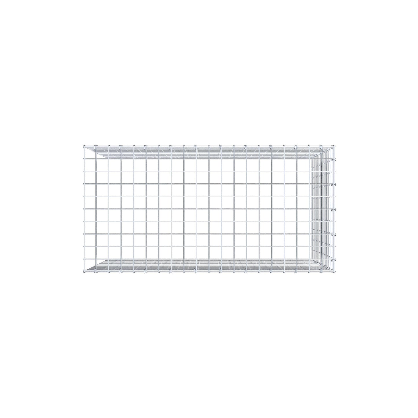 Gabião Tipo 4 100 cm x 70 cm x 50 cm (C x A x P), malhagem 5 cm x 5 cm, anel C