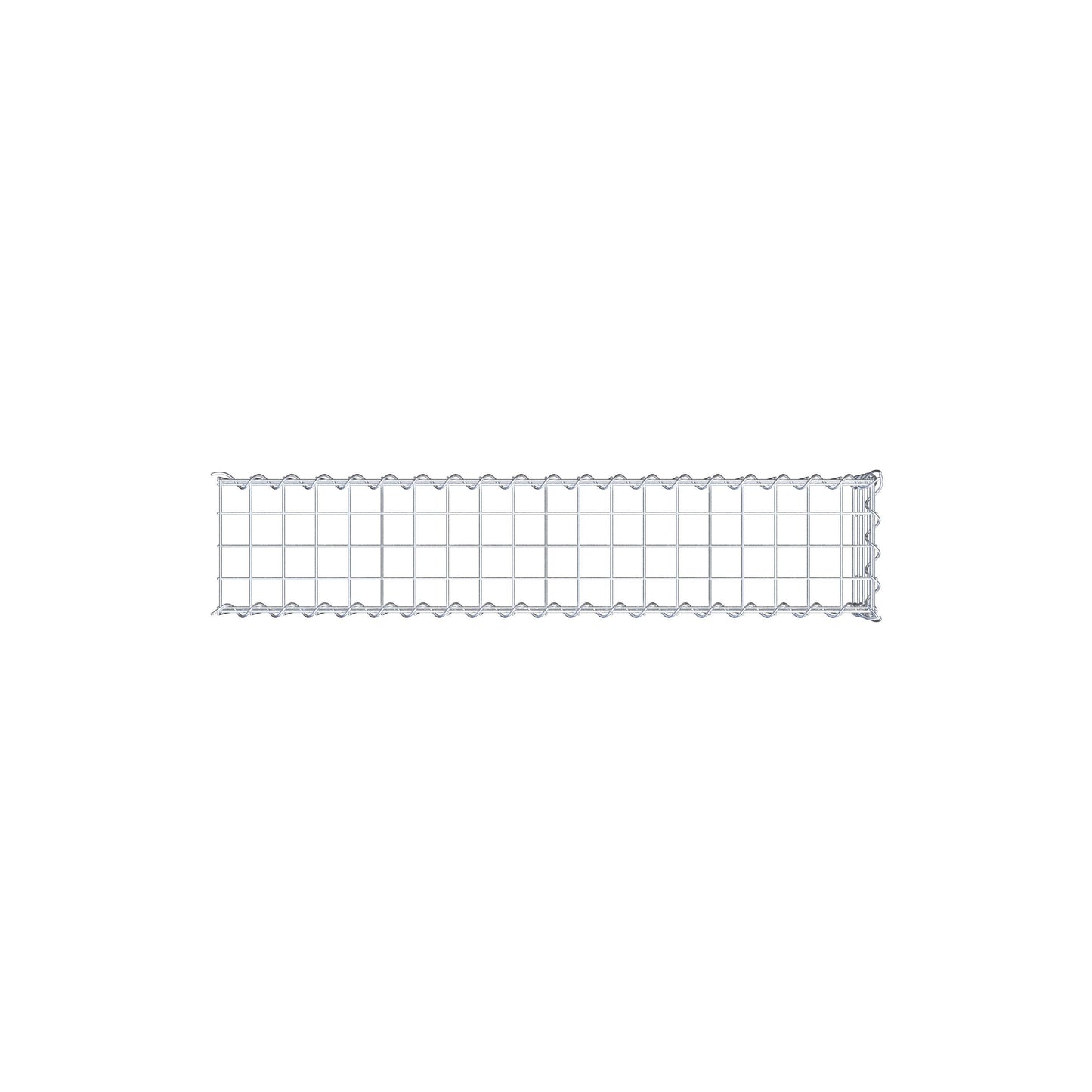 Gabião Tipo 4 100 cm x 20 cm x 20 cm (C x A x P), malhagem 5 cm x 5 cm, espiral