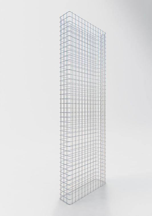 Gabion hegn længde 67 cm, højde 180 cm, dybde 17 cm, maskestørrelse 5 x 5 cm