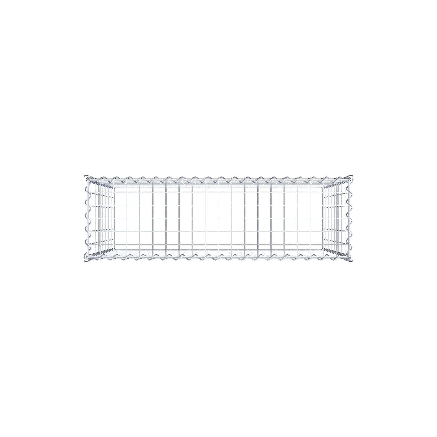 Gabião Tipo 3 100 cm x 80 cm x 30 cm (C x A x P), malhagem 5 cm x 10 cm, espiral