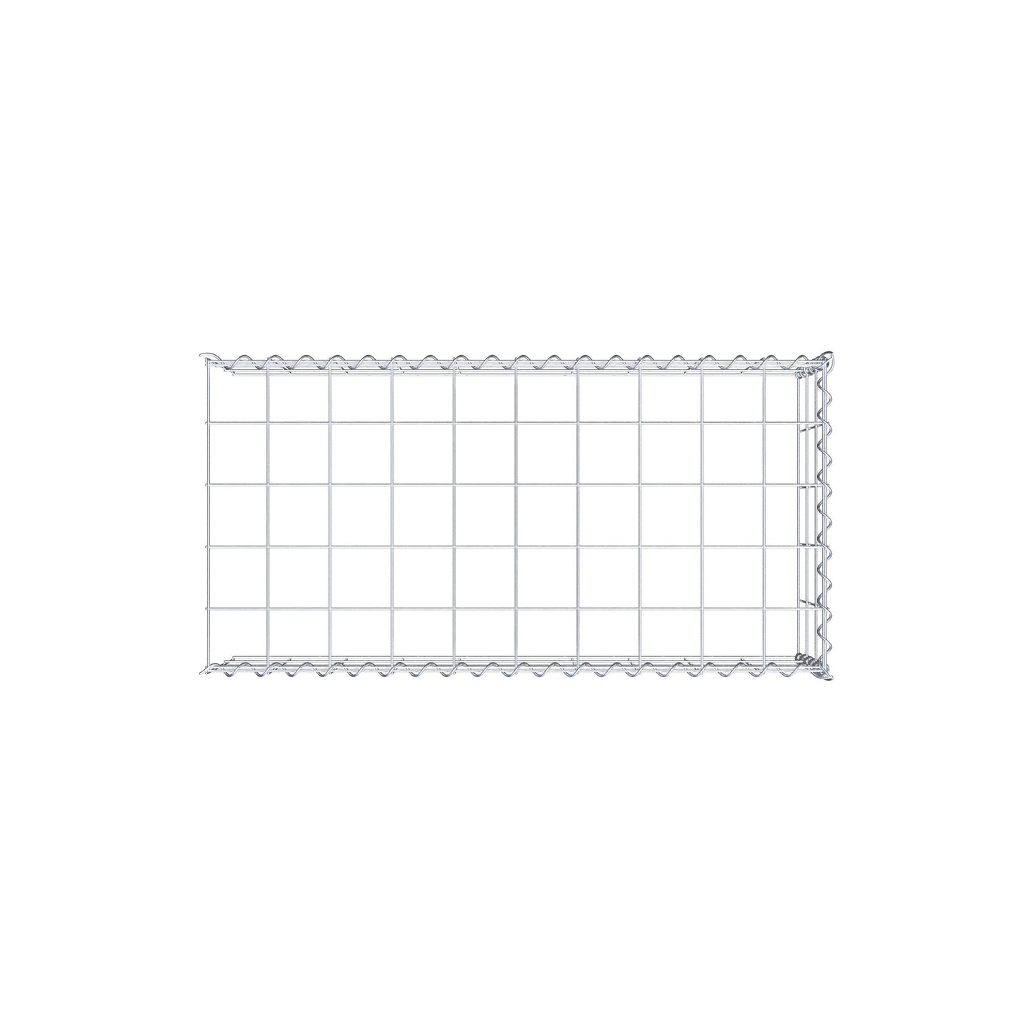 Gabião tipo 4 100 cm x 30 cm x 50 cm (C x A x P), malhagem 10 cm x 10 cm, espiral