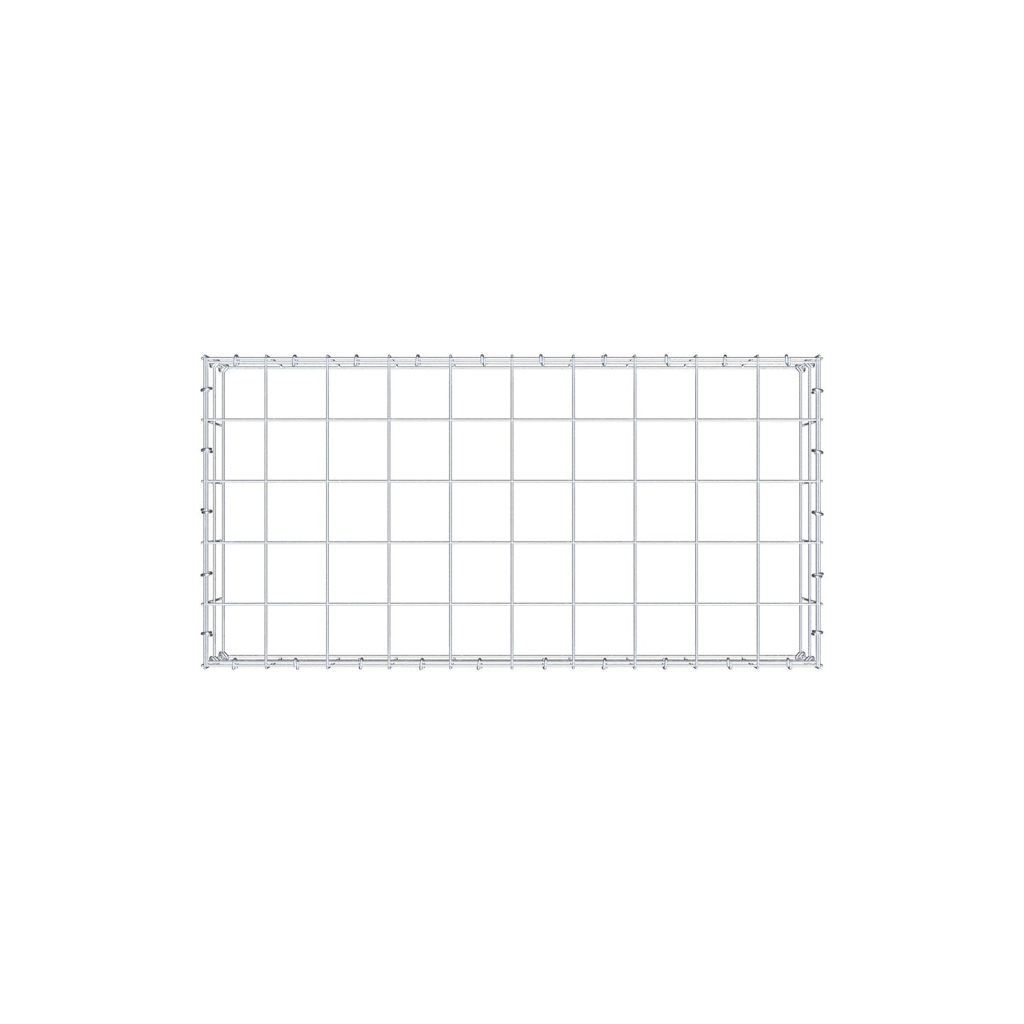 Gabbione aggiuntivo di tipo 3 100 cm x 20 cm x 50 cm (L x A x P), maglia 10 cm x 10 cm, anello a C