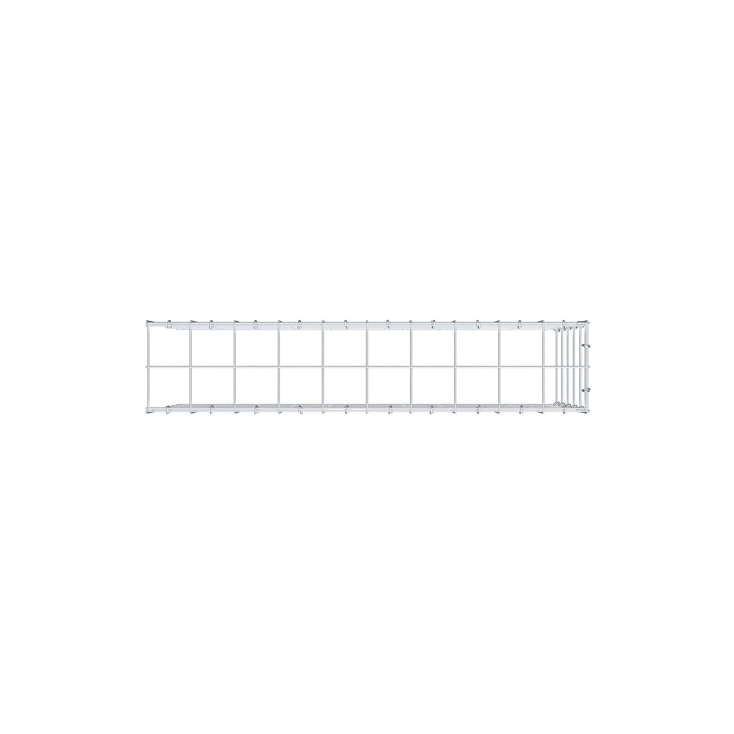 Gabião Tipo 4 100 cm x 50 cm x 20 cm (C x A x P), malhagem 10 cm x 10 cm, anel C