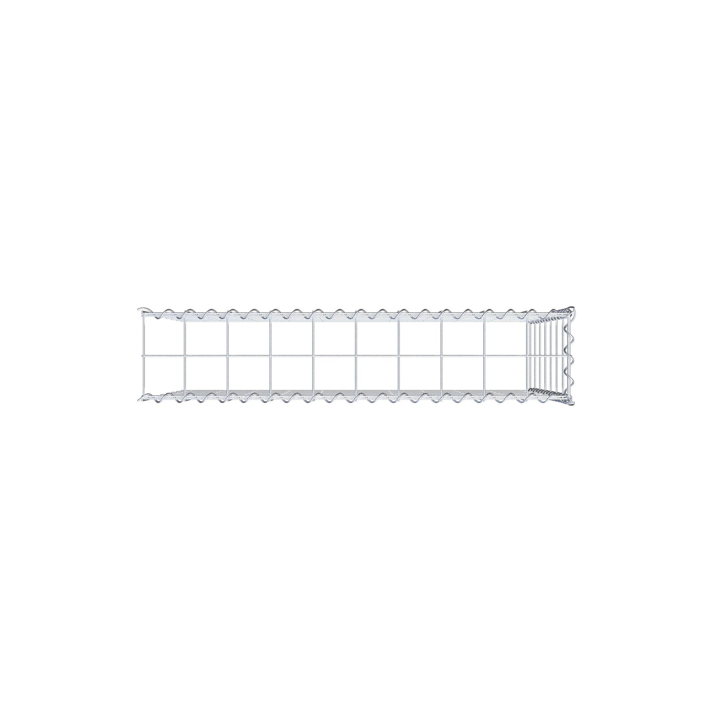 Gabião Tipo 4 100 cm x 70 cm x 20 cm (C x A x P), malhagem 10 cm x 10 cm, espiral