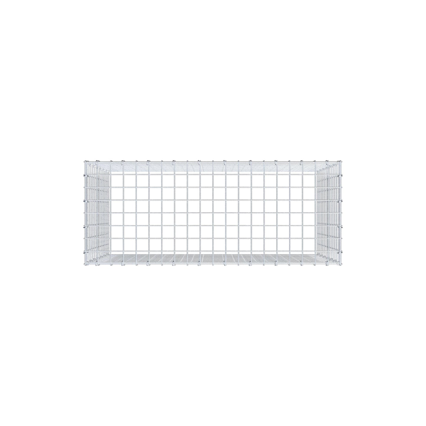 Mounted gabion type 3 100 cm x 70 cm x 40 cm (L x H x D), mesh size 5 cm x 5 cm, C-ring
