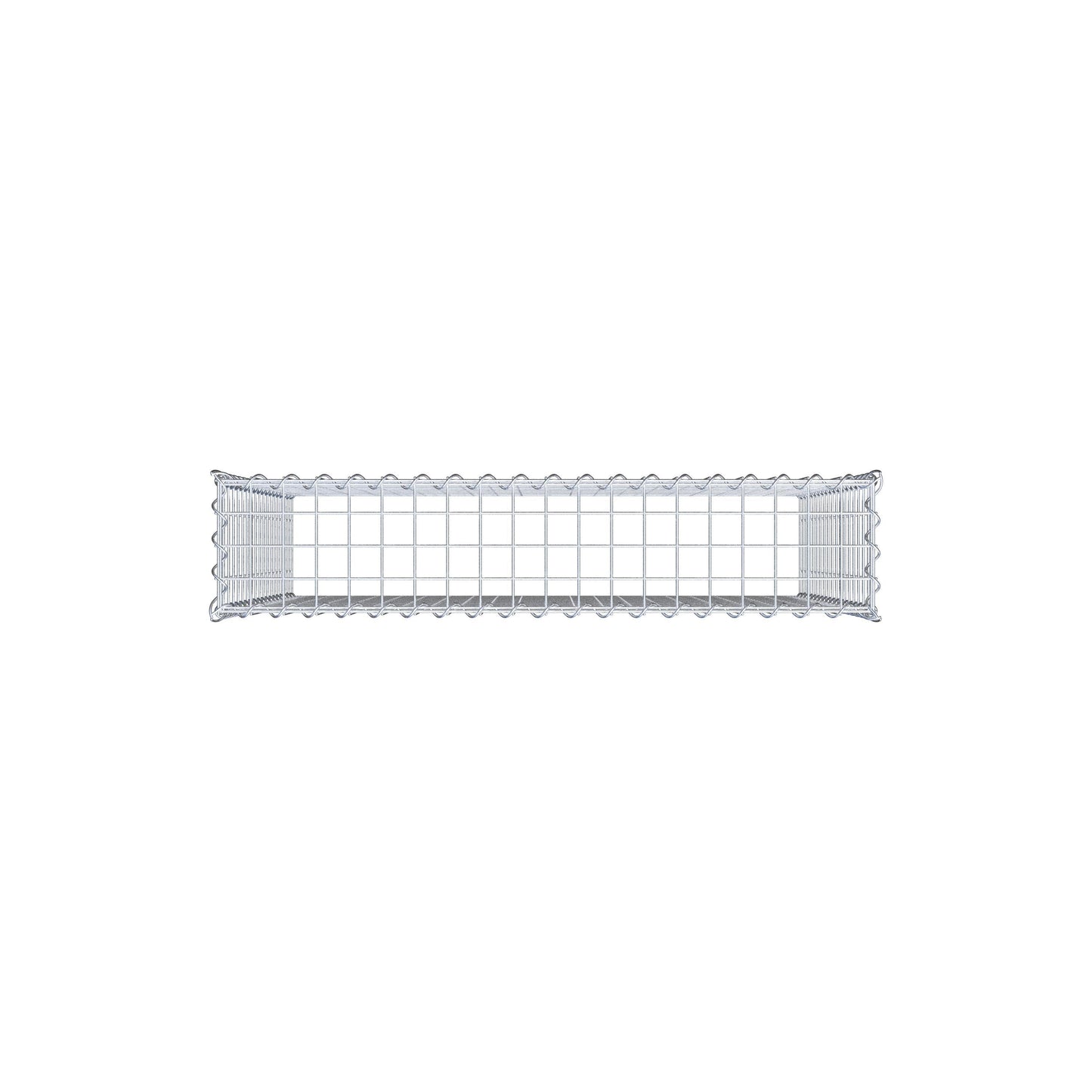 Gabion rapporté type 3 100 cm x 90 cm x 20 cm (L x H x P), mailles 5 cm x 5 cm, spirale
