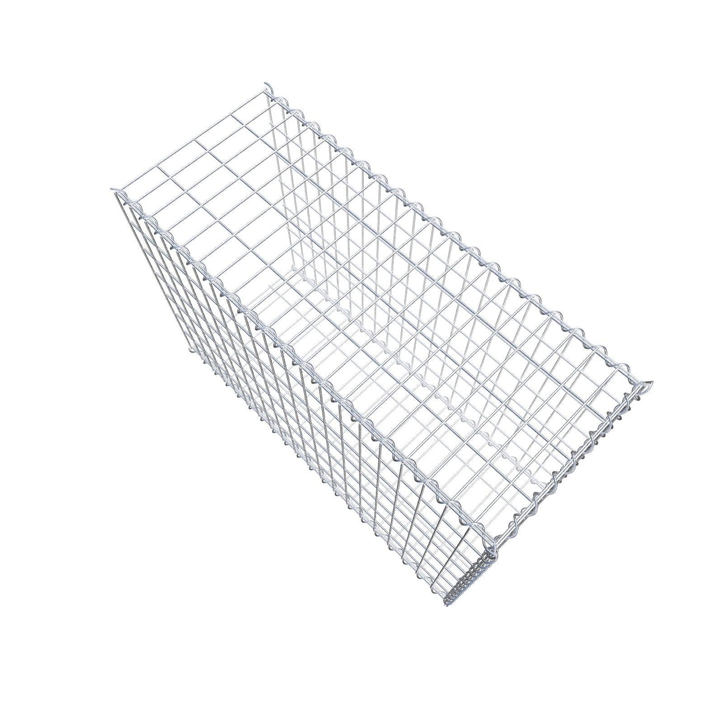 Gabião tipo 2 100 cm x 70 cm x 40 cm (C x A x P), malhagem 5 cm x 10 cm, espiral