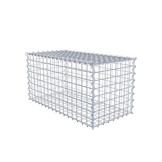Gabião 80 cm x 40 cm x 40 cm (C x A x P), malhagem 5 cm x 5 cm, espiral