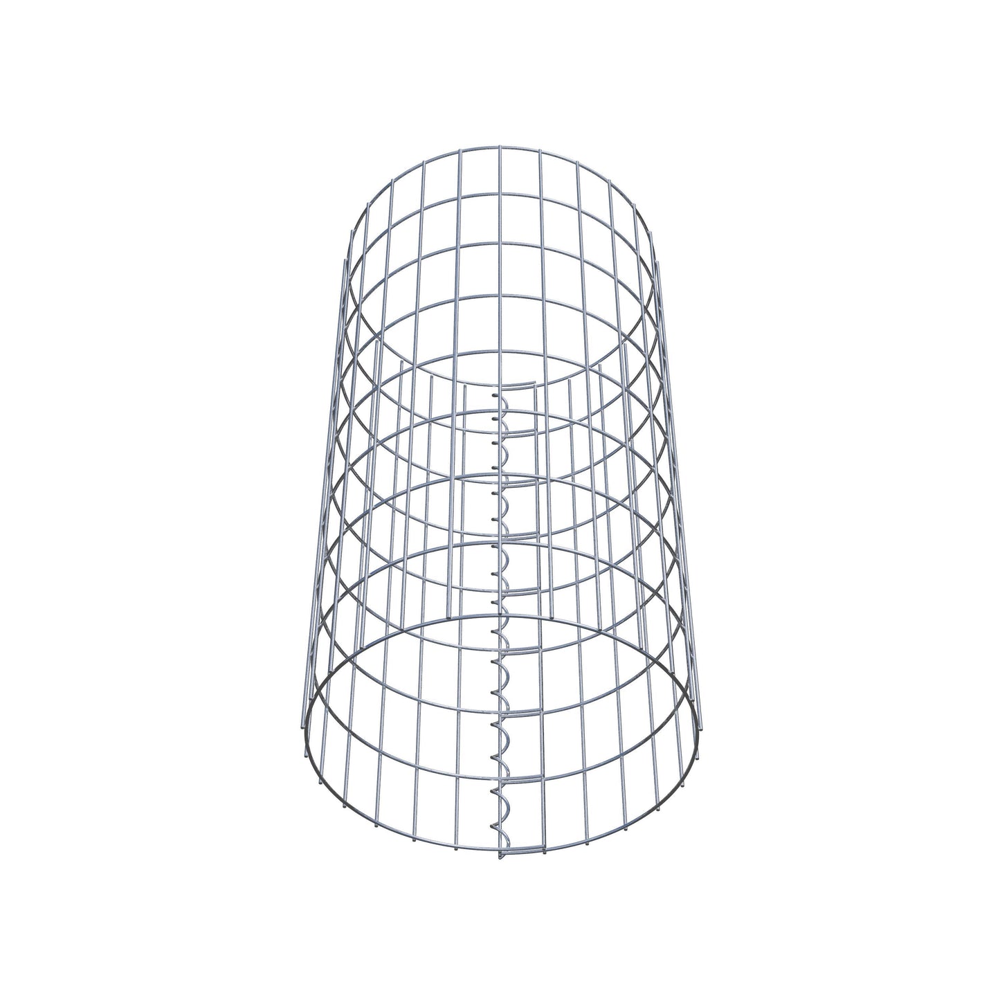 Colonna gabbionata rotonda 42 cm di diametro, 80 cm di altezza, maglia 5 cm x 10 cm