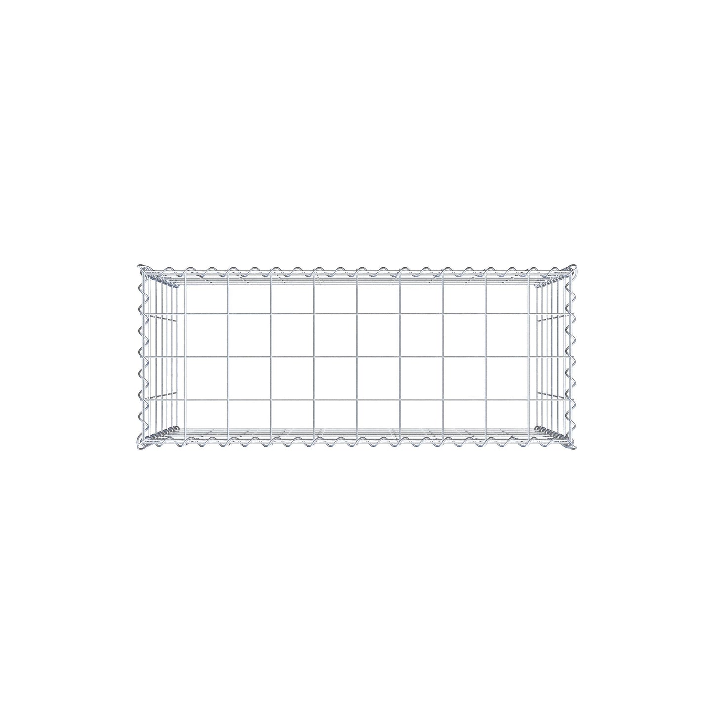 Extra gabion typ 3 100 cm x 60 cm x 40 cm (L x H x D), maskstorlek 10 cm x 10 cm, spiral