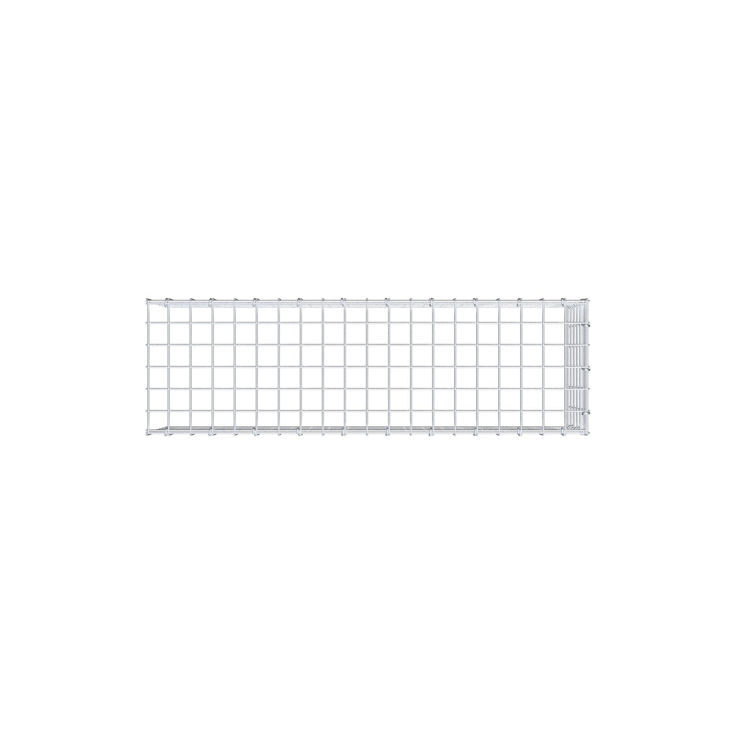 Gabião Tipo 4 100 cm x 30 cm x 30 cm (C x A x P), malhagem 5 cm x 5 cm, anel C